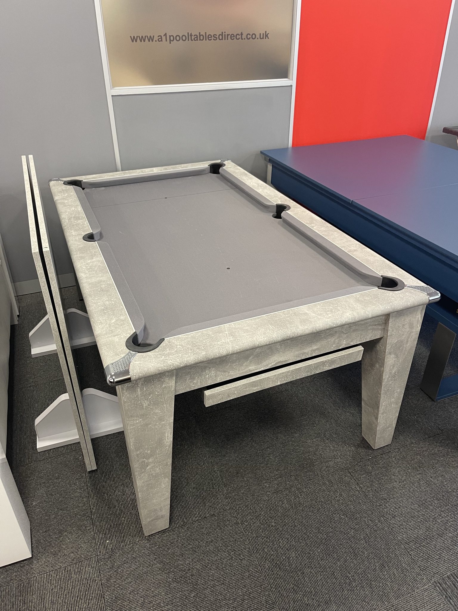 Classic Pool Dining Table - Italian Grey - 6ft & 7ft - A1 Pool Tables ...